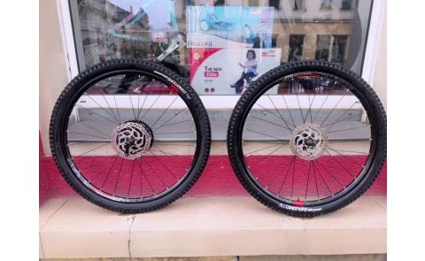Rockrider Double Wall rim Laufradsatz *Scheibenbremse, Inkl. Mandel , 27,5 x 2.00, Schnellspanner